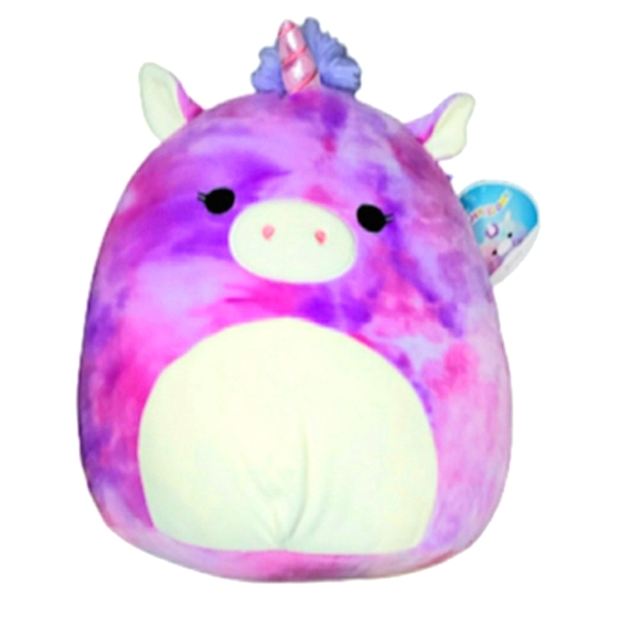Squishmallows Other - Squishmallow Kellytoy Plush Auora the Unicorn Tye Dye